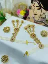 Moti kundan three finger haathfool
