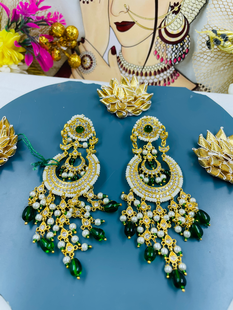 Kundan chanbali earings 