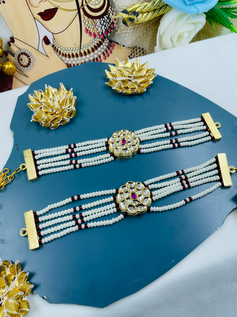 Polki kundan bracelet