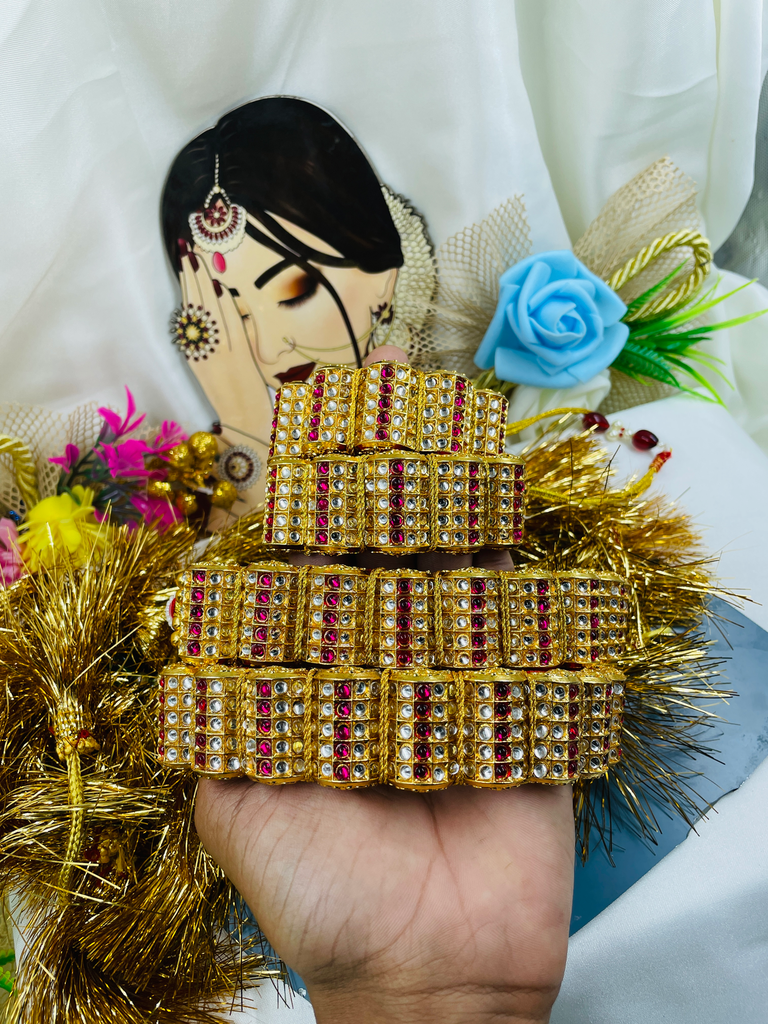 Diamond Shine Red Color Baju/Poonch Set