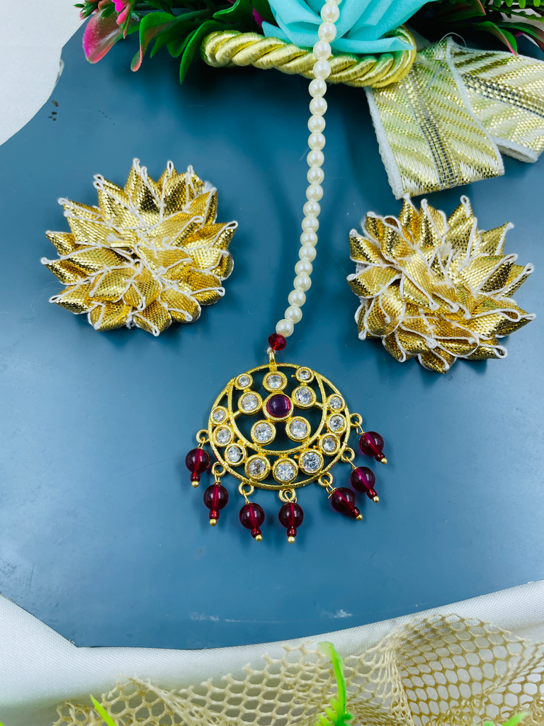 [262] Flower Look Red Tikka 