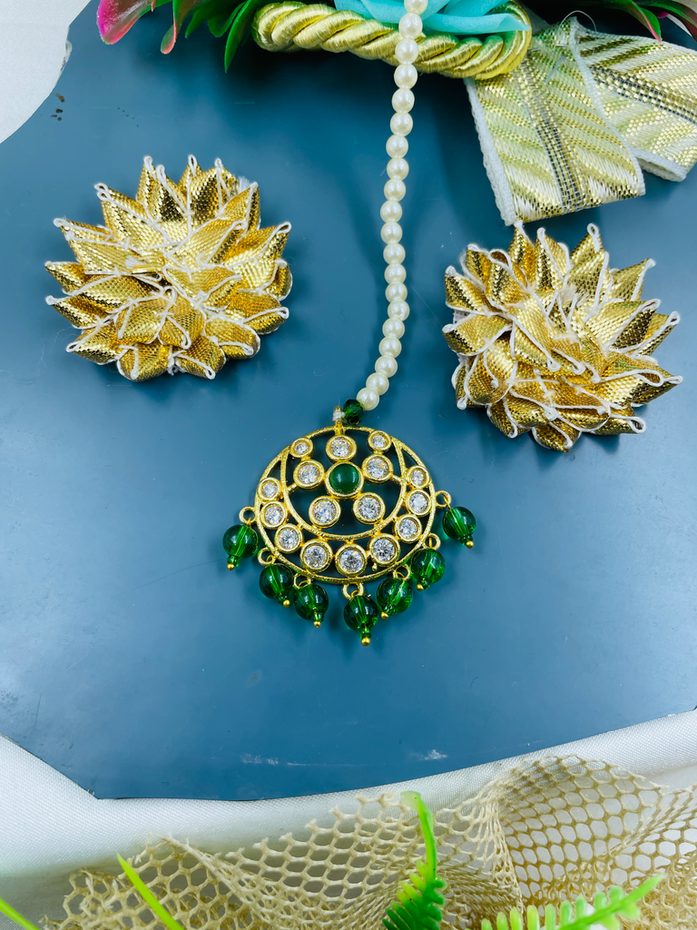 Flower Look Green Tikka