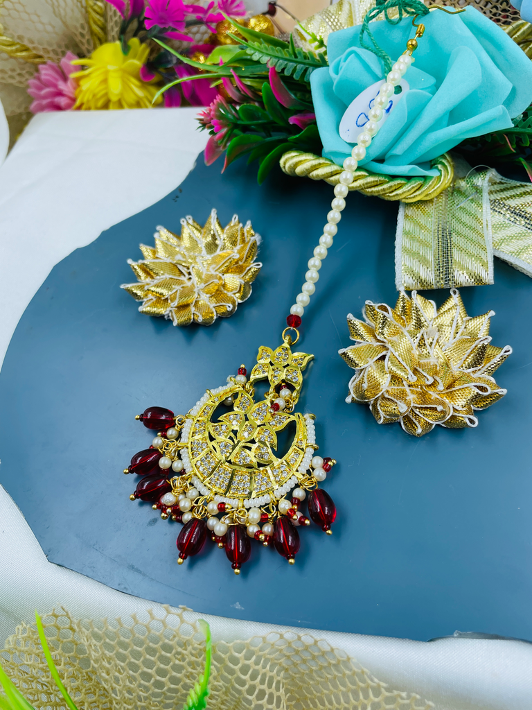 Original Micropolish Jadau Red Tikka