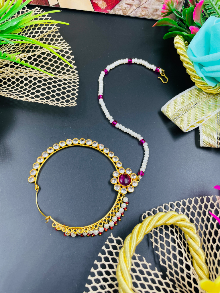 Diamond Look Big Size Nath 