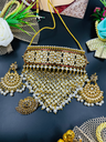Kundan Look Aad With Earings And Ring 