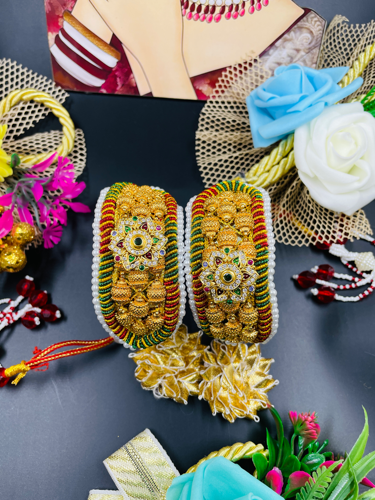 [292] Madliya Design Witj AD Polish Pendal Traditional Poonchi 