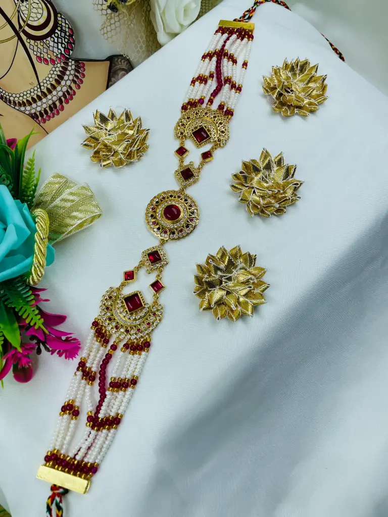 Bridal red color mattapatti