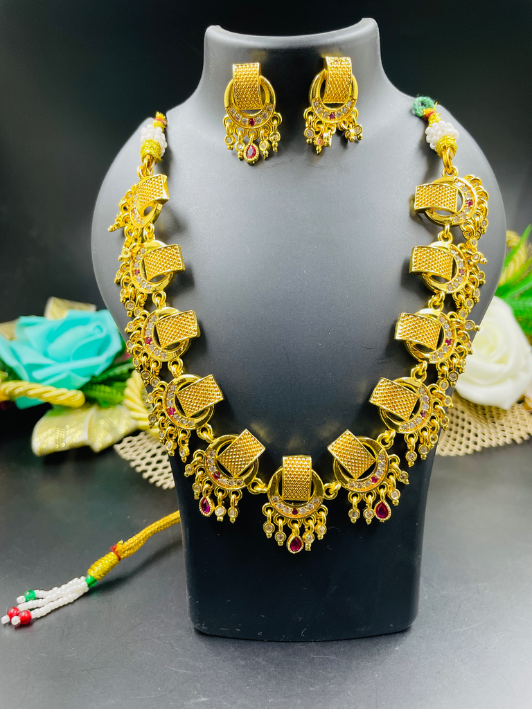 Gold-Plated Traditional Necklace Set