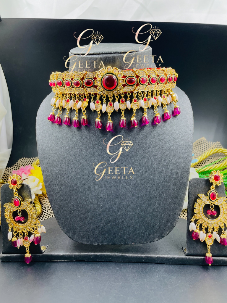 The Ruby Empress Set Red Color