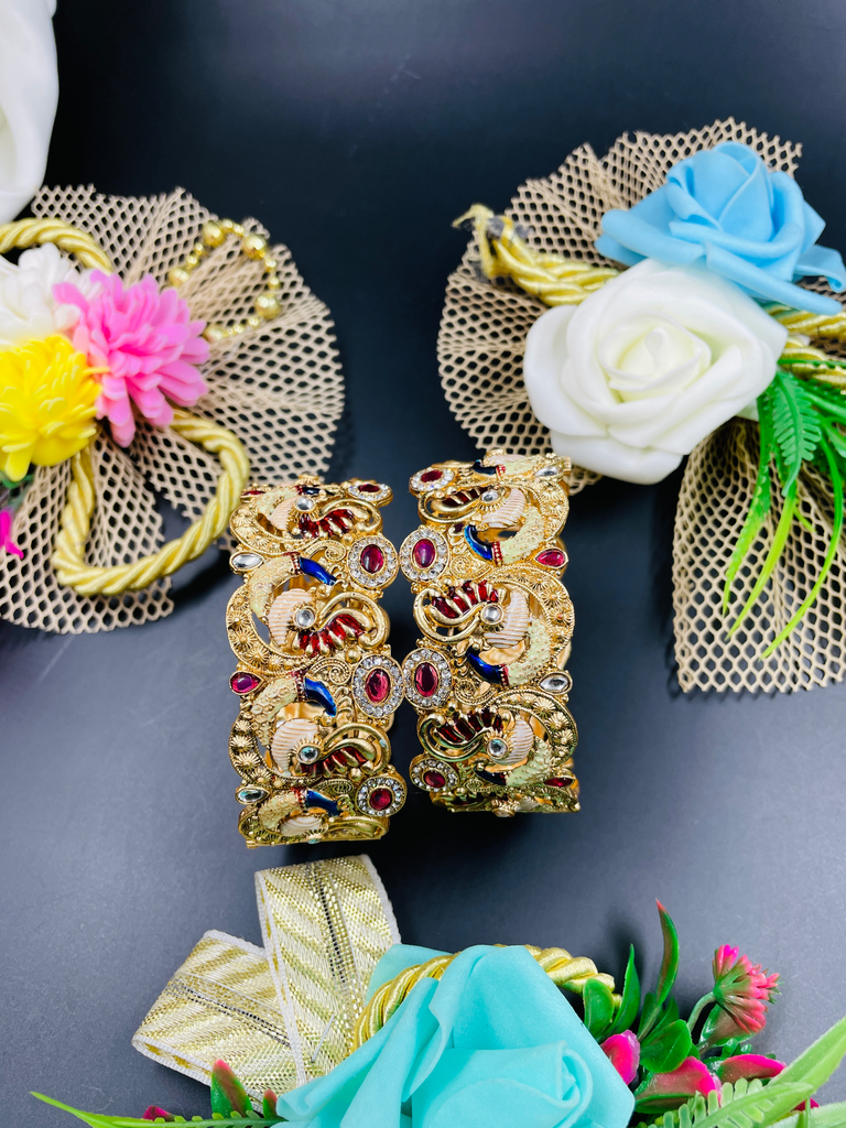 Peacock Rajwadi Kada Openable  (2.4)