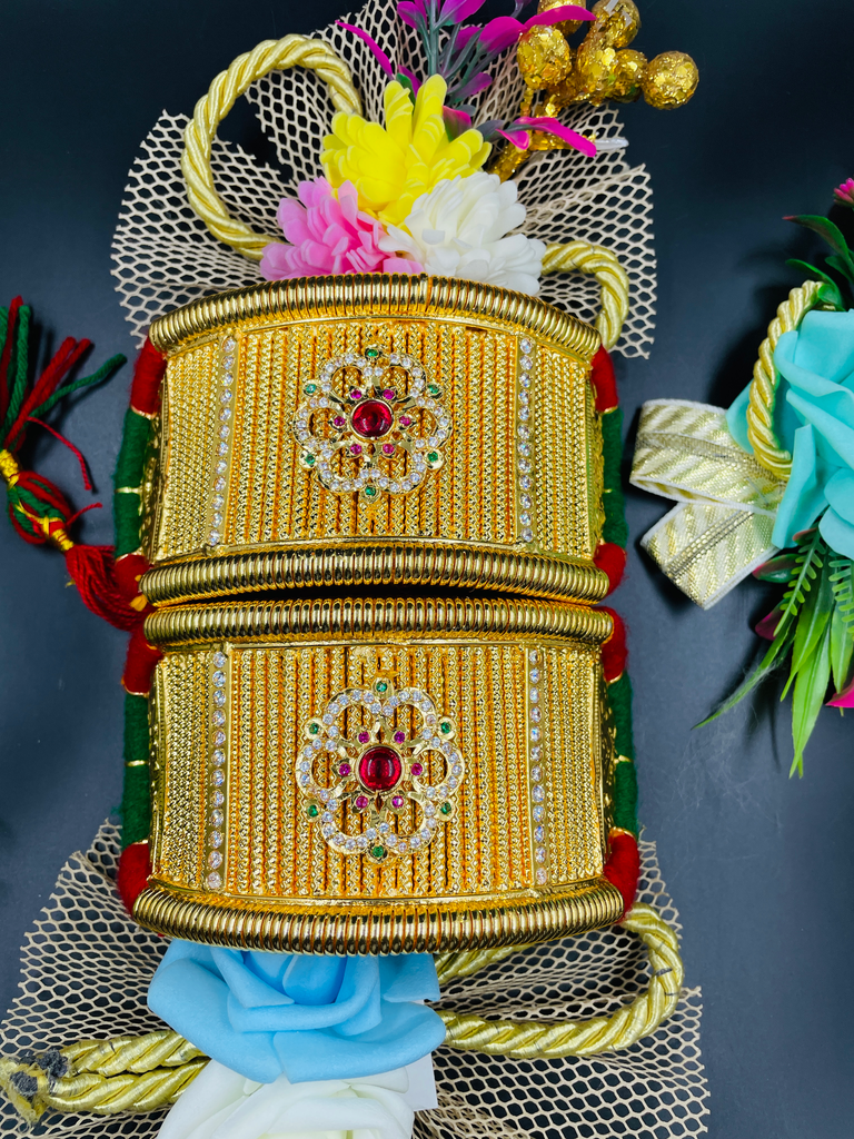 [1170] Mini Flower Design Micropolish Bajuband