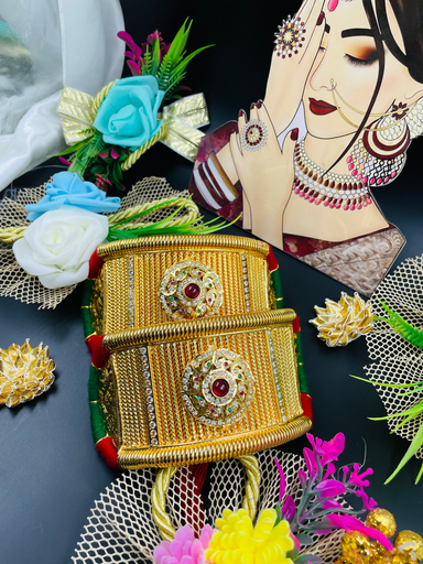 [270] Flower Design Micropolish Bajuband Without loom 