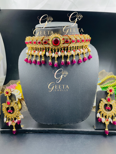 [348] The Ruby Empress Set Red Color