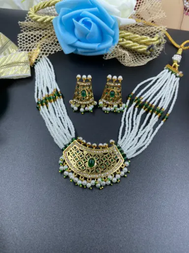 [143] Rani choker set 