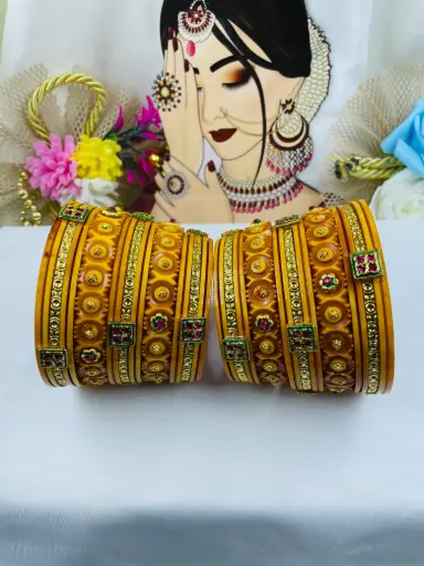 Mustard bridal set 